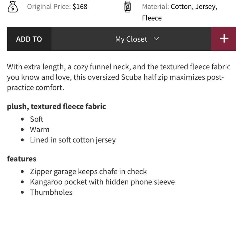 LULULEMON - Oversized Fleece Funnel-Neck Half-Zip
